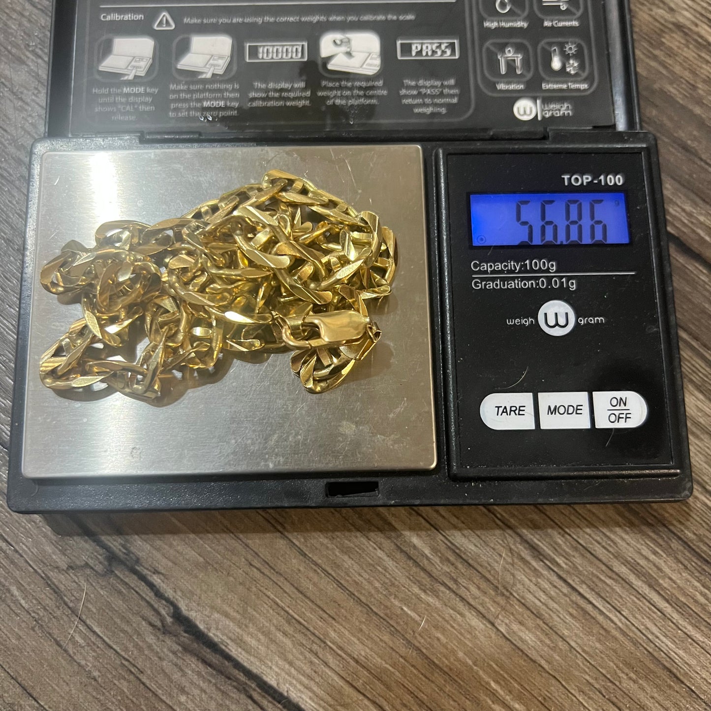 1990’s Solid 14k Heavyweight Mariner Link Necklace