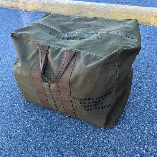 WW2 Era AN 6505-1 Aviator Kit Bag