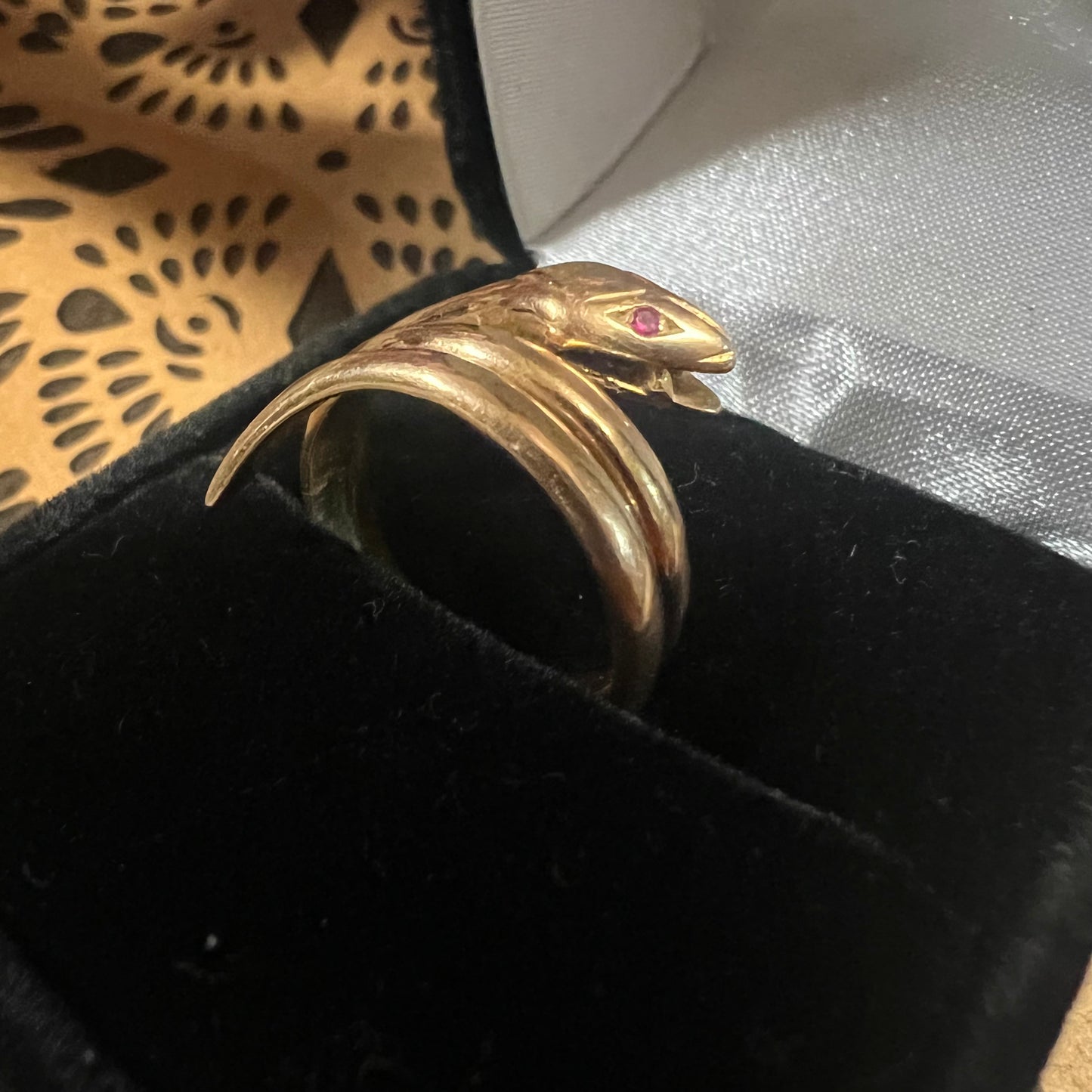 Victorian 18k Snake Ring