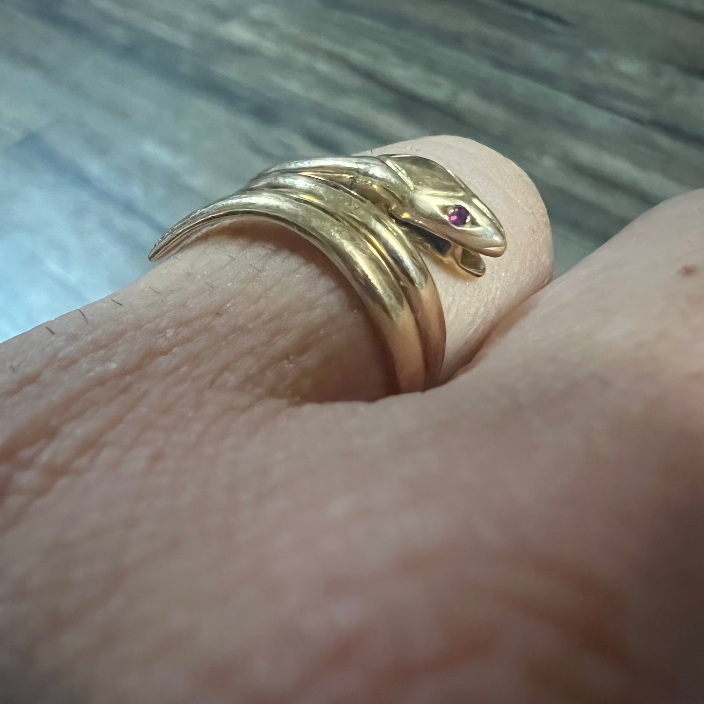 Victorian 18k Snake Ring