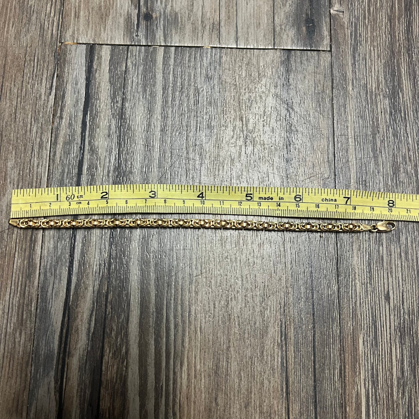 Vintage Solid 18k Byzantine Bracelet