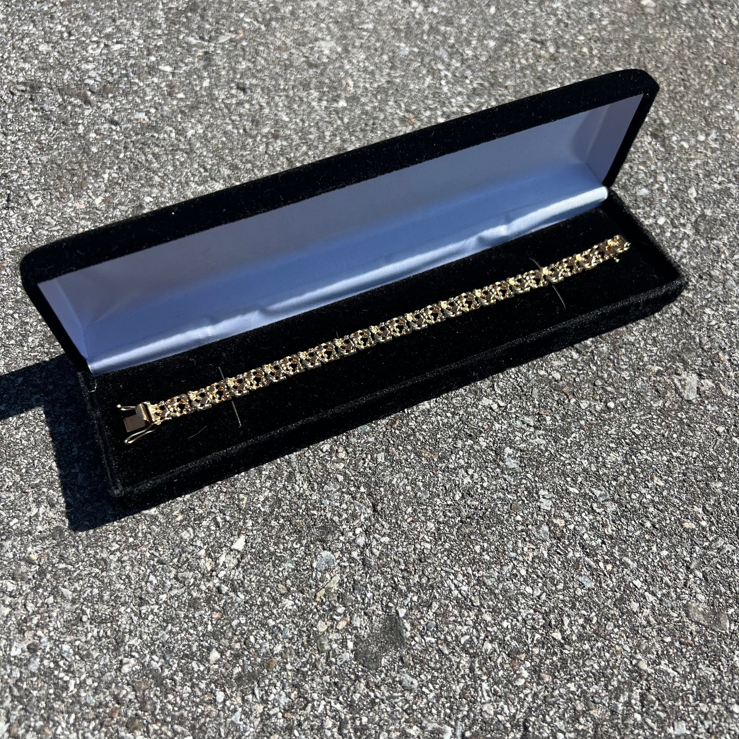 Late 1960’s-Early 70’s 14k Honeycomb Nugget Bracelet
