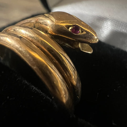 Victorian 18k Snake Ring