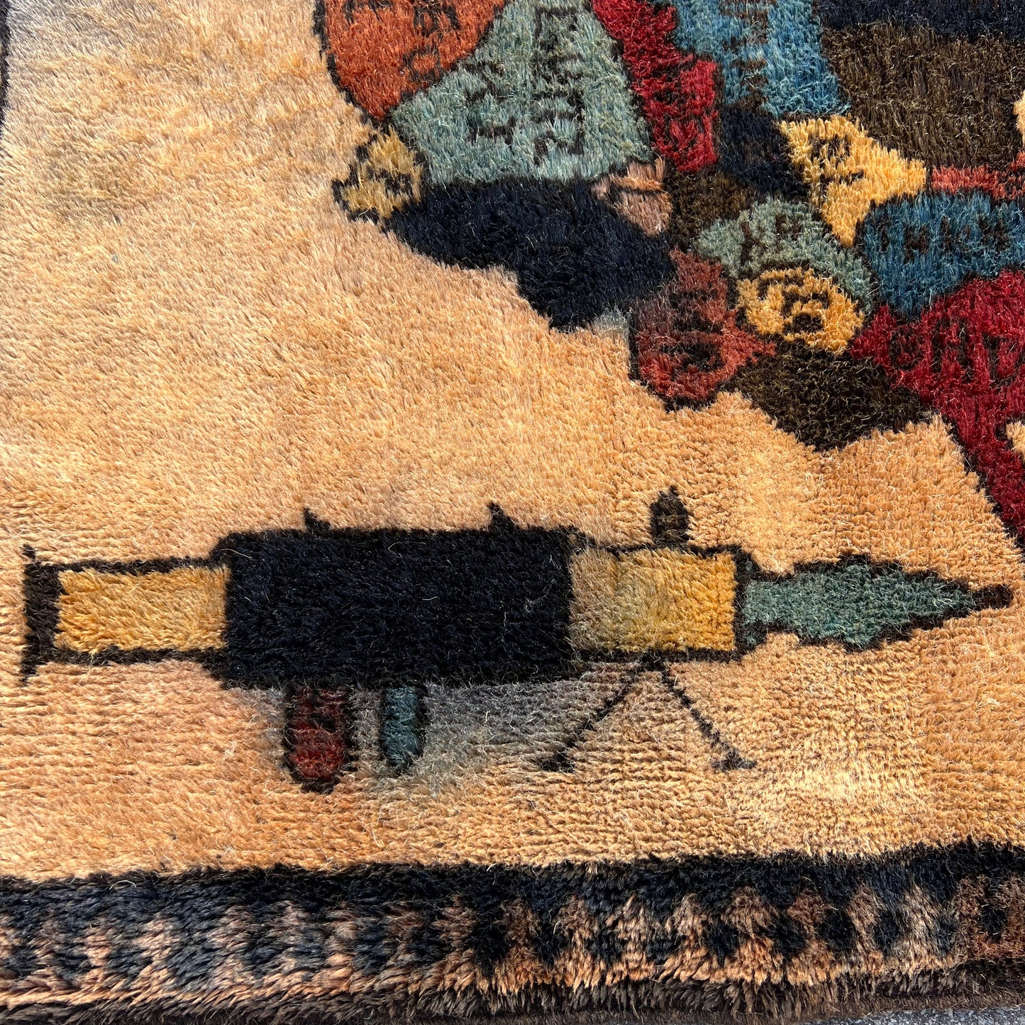 Soviet Invasion Era Afghan War Rug